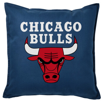 Chicago Bulls, Sofa cushion Blue 50x50cm includes filling