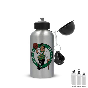 Boston Celtics, Metallic water jug, Silver, aluminum 500ml