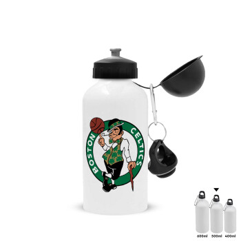 Boston Celtics, Metal water bottle, White, aluminum 500ml