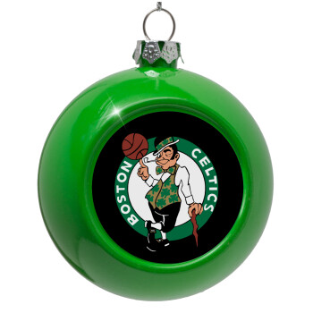 Boston Celtics, Green Christmas tree ornament bauble 8cm