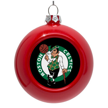 Boston Celtics, Red Christmas tree ornament bauble 8cm