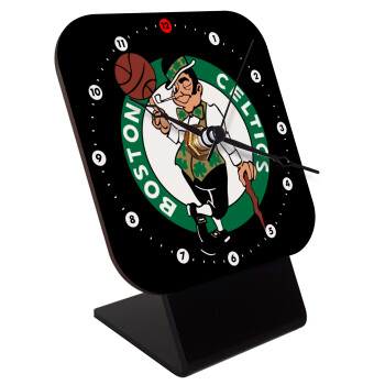 Boston Celtics, Quartz Wooden table clock with hands (10cm)