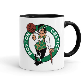 Boston Celtics, Mug colored black, ceramic, 330ml