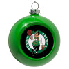 Green Christmas tree ornament bauble 8cm