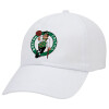 Adult Baseball Cap White 5-panel (POLYESTER, ADULT, UNISEX, ONE SIZE)