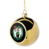 Golden Christmas tree ball ornament 8cm