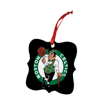 Boston Celtics, Χριστουγεννιάτικο στολίδι polygon ξύλινο 7.5cm