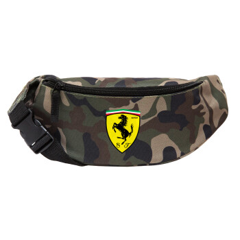 Ferrari, Unisex τσαντάκι μέσης (μπανάνα) χρώματος παραλλαγή Jungle με 2 τσέπες