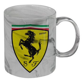 Ferrari, Mug ceramic marble style, 330ml