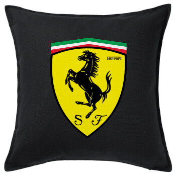 Ferrari, Sofa cushion black 50x50cm includes filling