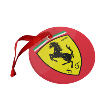 Ferrari, Christmas ornament glass 9cm