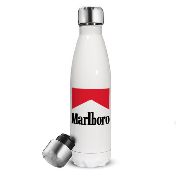 Marlboro, Metal mug thermos White (Stainless steel), double wall, 500ml