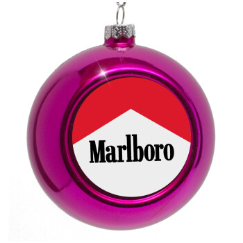 Marlboro, Purple Christmas tree ornament bauble 8cm