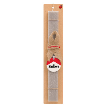 Marlboro, Easter Set, wooden keychain & scented Easter candle flat (30cm) (GRAY)