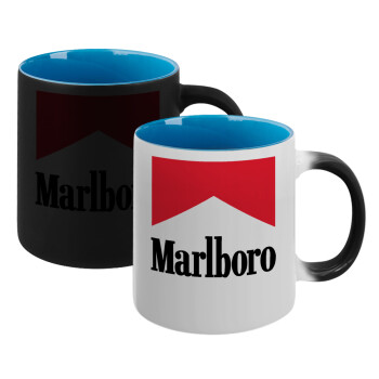 Marlboro, Κούπα Μαγική εσωτερικό μπλε, κεραμική 330ml που αλλάζει χρώμα με το ζεστό ρόφημα (1 τεμάχιο)