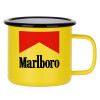 Metallic enamel MATT Yellow cup 360ml