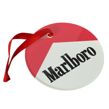 Marlboro, Christmas ornament glass 9cm