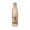 Glitter gold stainless steel thermos bottle, double-walled, 500ml