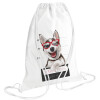 Backpack pouch GYMBAG white (28x40cm)