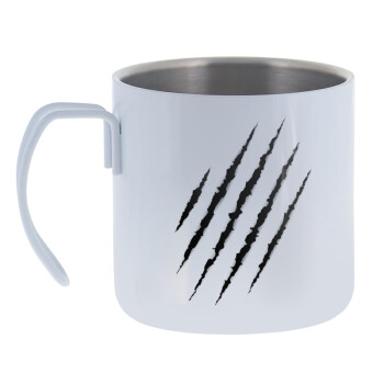 Claw scratch, Mug Stainless steel double wall 400ml