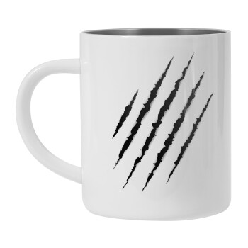 Claw scratch, Mug Stainless steel double wall 300ml