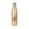 Glitter gold stainless steel thermos bottle, double-walled, 500ml