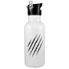 Metallic White with straw (600ml)