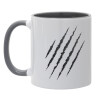 Mug colored grey, ceramic, 330ml