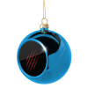 Blue Christmas tree ball ornament 8cm