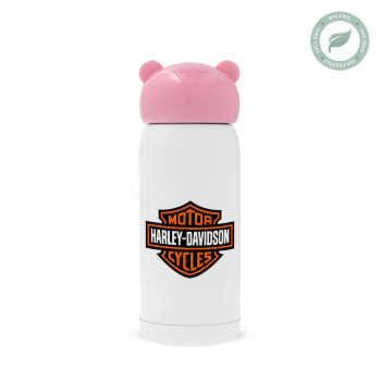 Motor Harley Davidson, Pink stainless steel thermal flask, 320ml