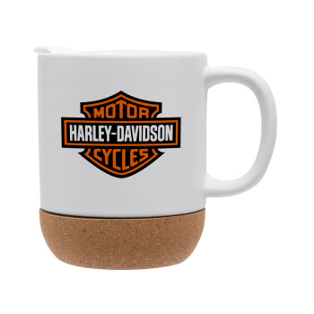 Motor Harley Davidson, Ceramic coffee mug Cork (MAT), 330ml (1pcs)