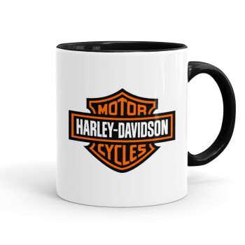 Motor Harley Davidson, Mug colored black, ceramic, 330ml