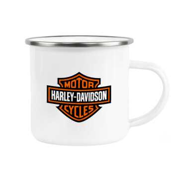 Motor Harley Davidson, Metallic enamel cup white 360ml