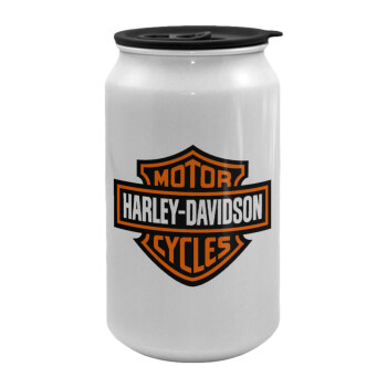 Motor Harley Davidson, Κούπα ταξιδιού μεταλλική με καπάκι (tin-can) 500ml
