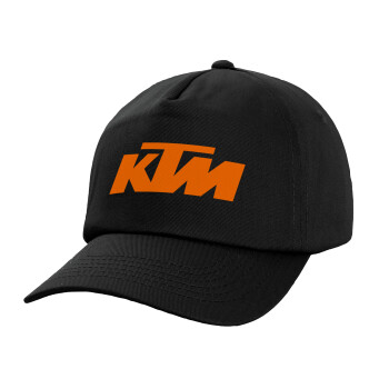 KTM, Καπέλο παιδικό Baseball, 100% Βαμβακερό,  Μαύρο