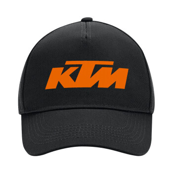 KTM, Adult Ultimate Hat BLACK, (100% COTTON DRILL, ADULT, UNISEX, ONE SIZE)