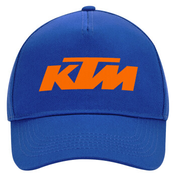 KTM, Ultimate Adult Hat BLUE, (100% COTTON DRILL, ADULT, UNISEX, ONE SIZE)