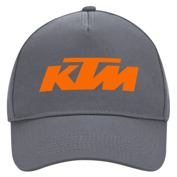 KTM, Ultimate Adult Hat Grey, (100% COTTON DRILL, ADULT, UNISEX, ONE SIZE)