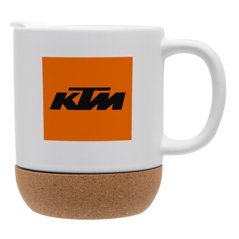 KTM, Ceramic coffee mug Cork (MAT), 330ml (1pcs)