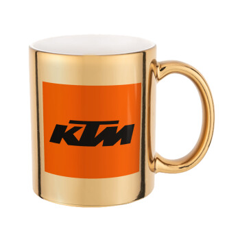 KTM, Mug ceramic, gold mirror, 330ml