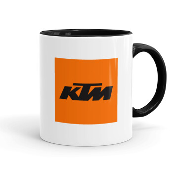 KTM, Mug colored black, ceramic, 330ml