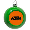 Green Christmas tree ornament bauble 8cm