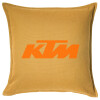 Sofa cushion YELLOW 50x50cm includes filling