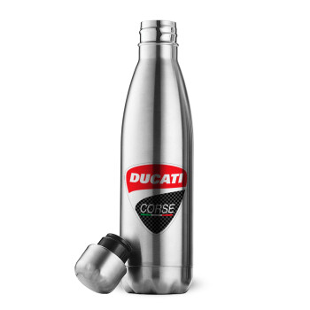 Ducati, Inox (Stainless steel) double-walled metal mug, 500ml