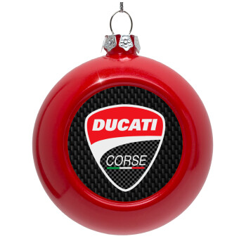 Ducati, Στολίδι Χριστουγεννιάτικη μπάλα δένδρου Κόκκινη 8cm