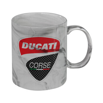 Ducati, Mug ceramic marble style, 330ml