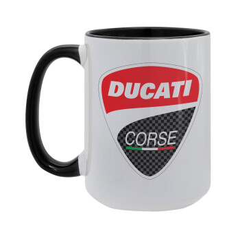 Ducati, Κούπα Mega 15oz, κεραμική Μαύρη, 450ml