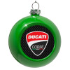 Green Christmas tree ornament bauble 8cm