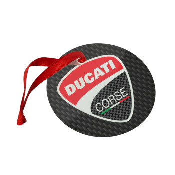 Ducati, Christmas ornament glass 9cm