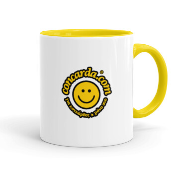 Concarda, Mug colored yellow, ceramic, 330ml